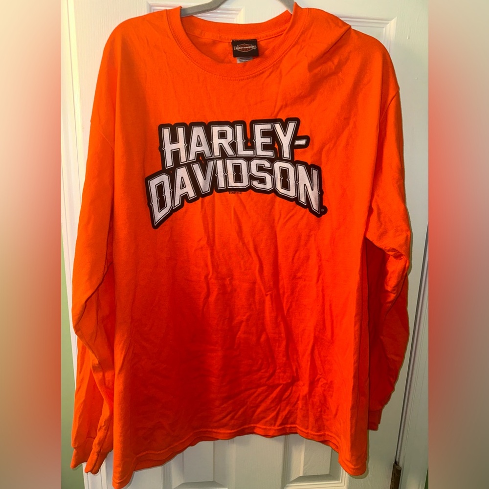Vintage Y2K Harley Davidson Long Sleeve T shirt grungecore